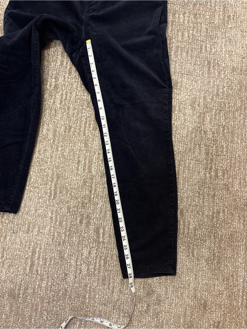 Talbots Curvy Fit Corduroy Jegging - Navy Blue | Size 14 - Picture 9 of 14